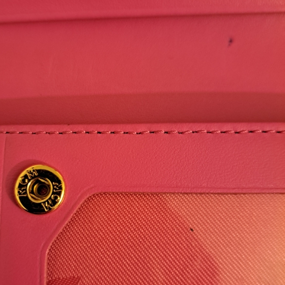 EUC Long MCM Purple Wallet with Gold Logo - Picture 12 of 13